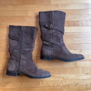 Ralph Lauren Shelby brown suede boots size 8